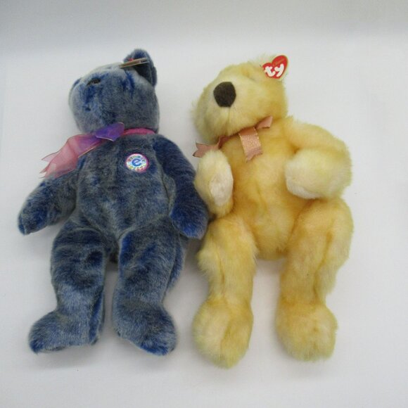 Vintage Ty Classics Bears Butterbeary the Yellow Bear Buddy “Periwinkle" - Picture 2 of 13